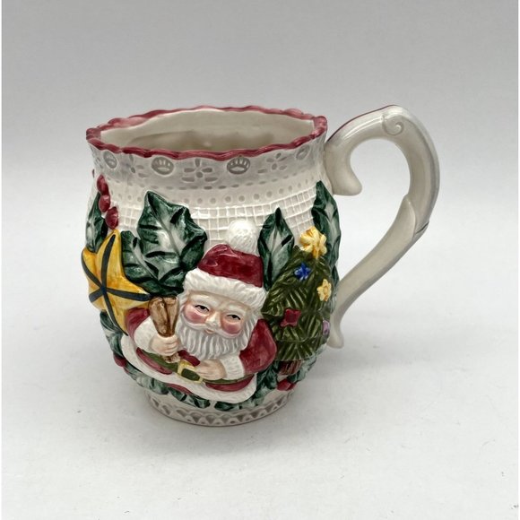 Vtg. Fitz & Floyd Omnibus Victorian Christmas Mug - Picture 3 of 5
